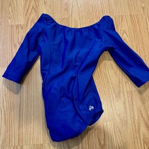 Blue Long Sleeve Leotard Mariia Crown